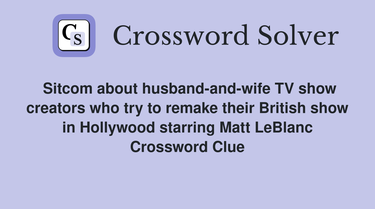 about husbandandwife TV show creators who try to remake their